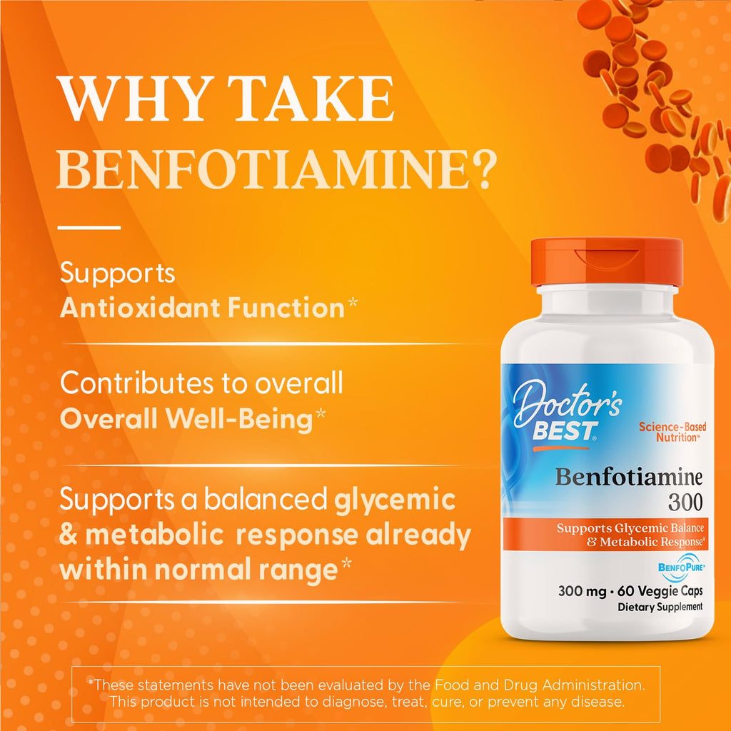 Benfotiamine 300mg Vegan 60 Veggie Caps A85543