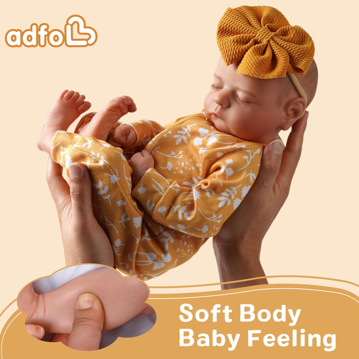 20 Inch Full Vinyl Reborn Baby Dolls Girl F4248