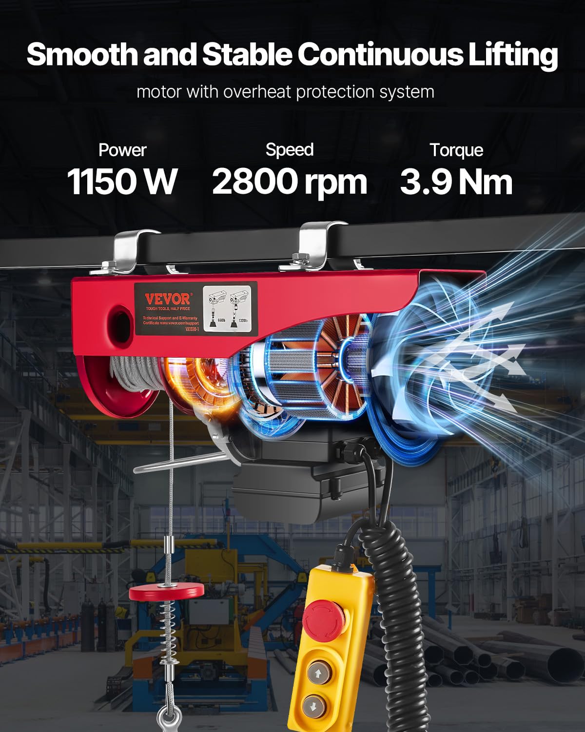 Electric Hoist with Remote Control V838990