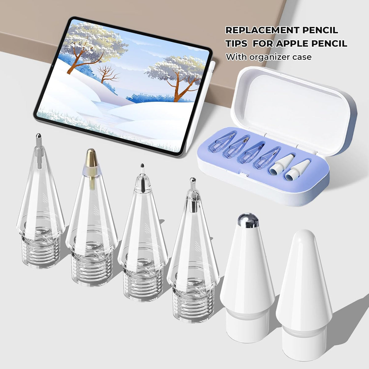 Replacement Pencil Tips with Case L9957