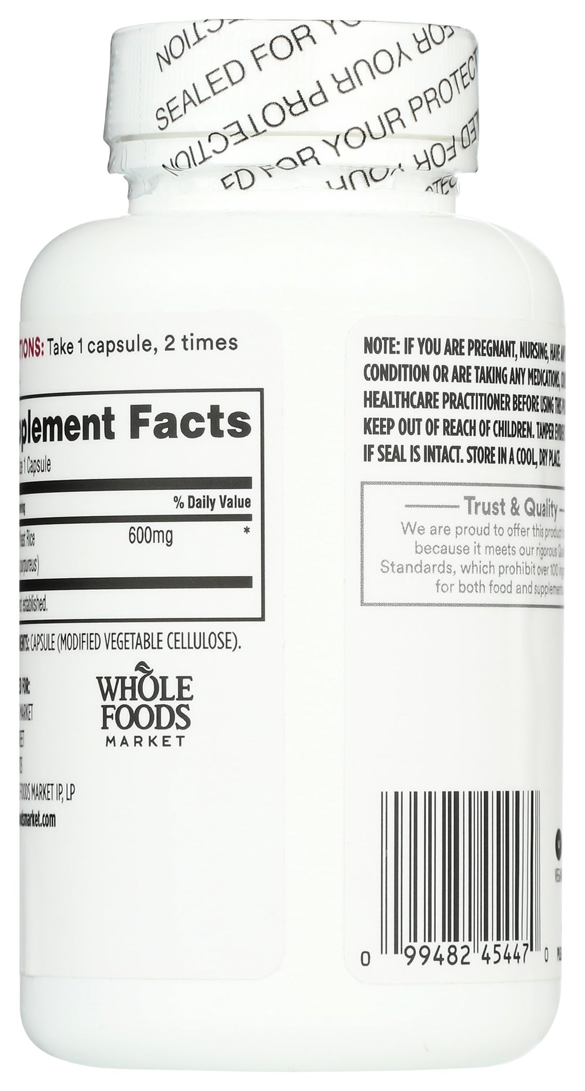 Red Yeast Rice 600mg 120 Count R226