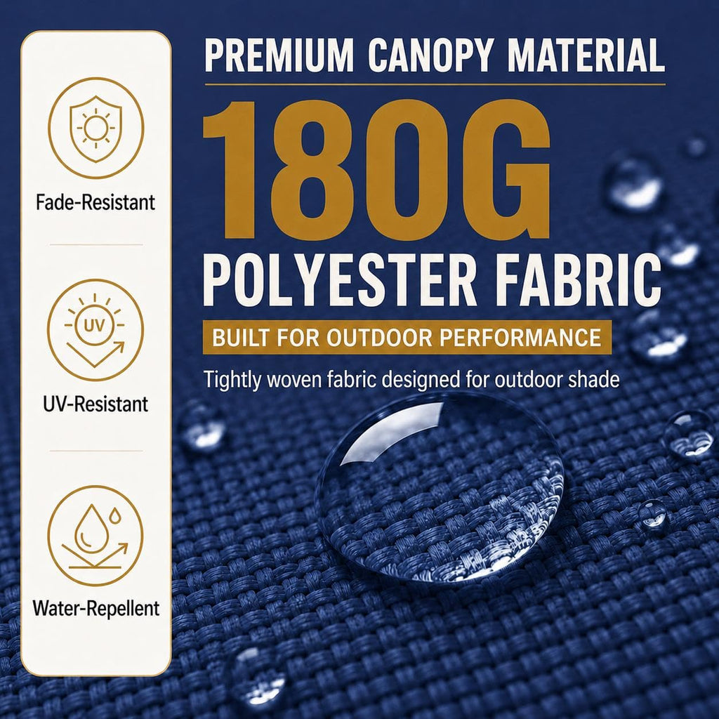 13FT Double-Sided Patio Umbrella with Base Navy Blue V2390