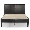 Faux Leather Upholstered Platform Bed Frame California King M993836