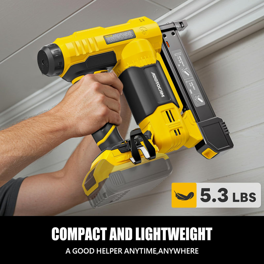 Cordless Brad Nailer 2 in 1 Nail Gun with 1000 Nails and 500 Staples E813