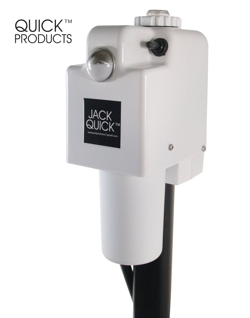 Electric Tongue Jack with 7-Way Plug, White J5377
