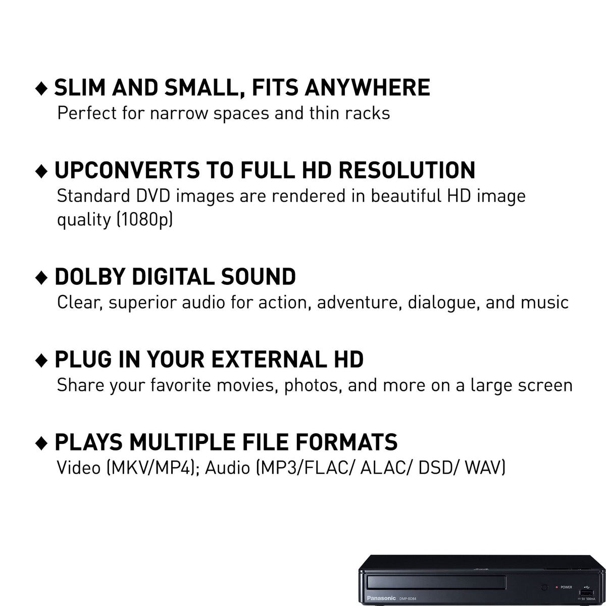 Black Blu-Ray DVD Player K485141