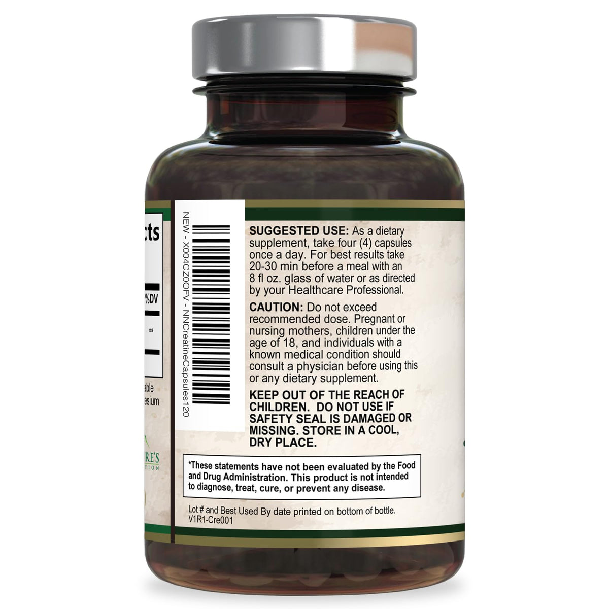 Micronized Creatine Monohydrate 3000mg 120 Capsules K66426