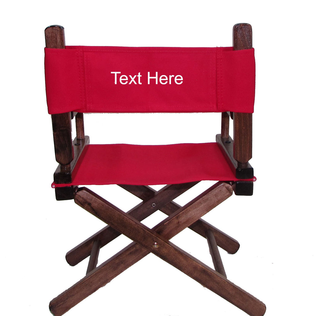 Personalized Embroidered Walnut Frame Toddler's Directors Chair N505