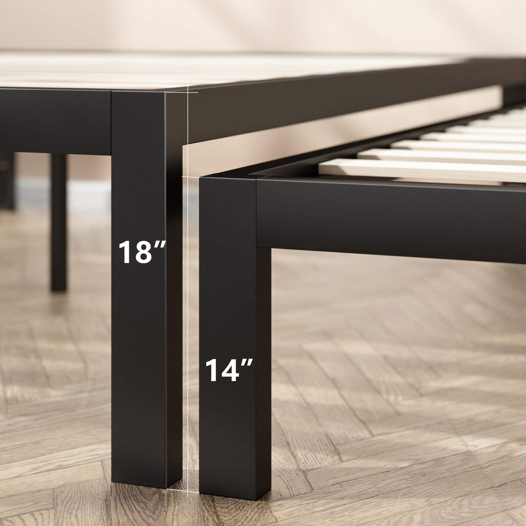 Queen Black Metal Platform Bed Frame T71361