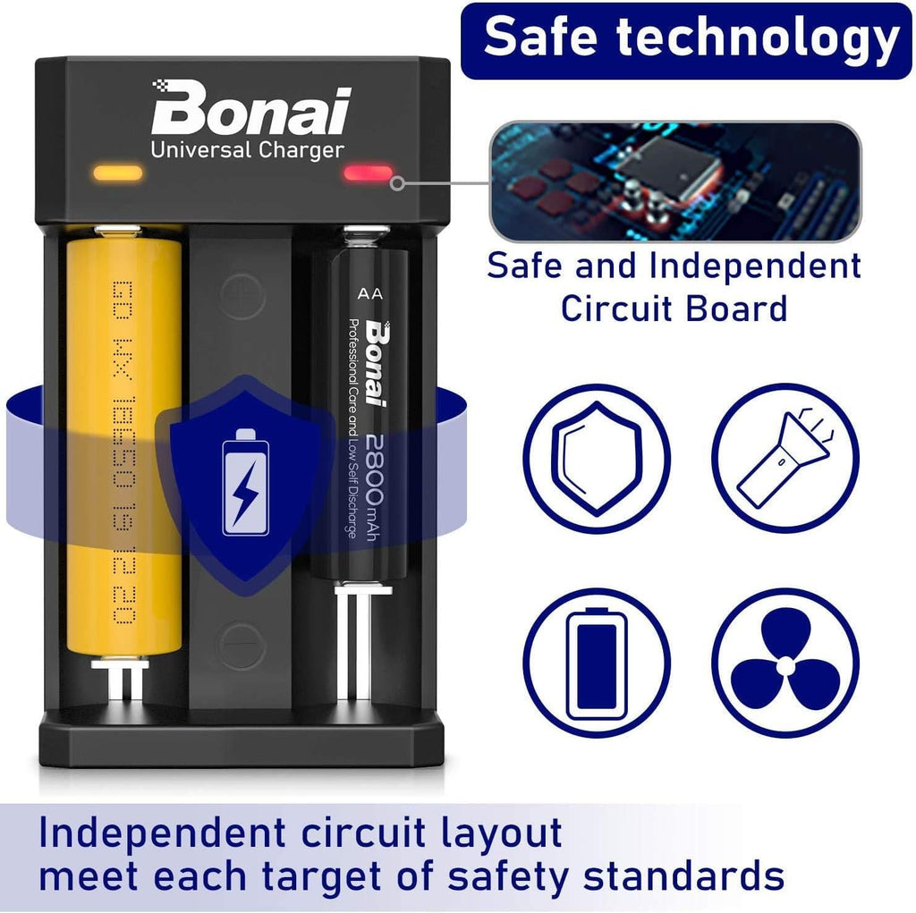 Battery Charger for AA AAA C D Rechargeable Batteries N20230