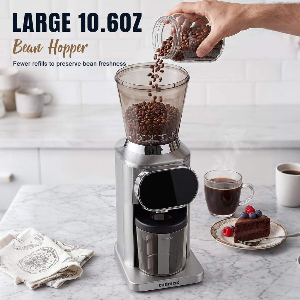 Electric Burr Coffee Grinder 48 Grind Settings H2625