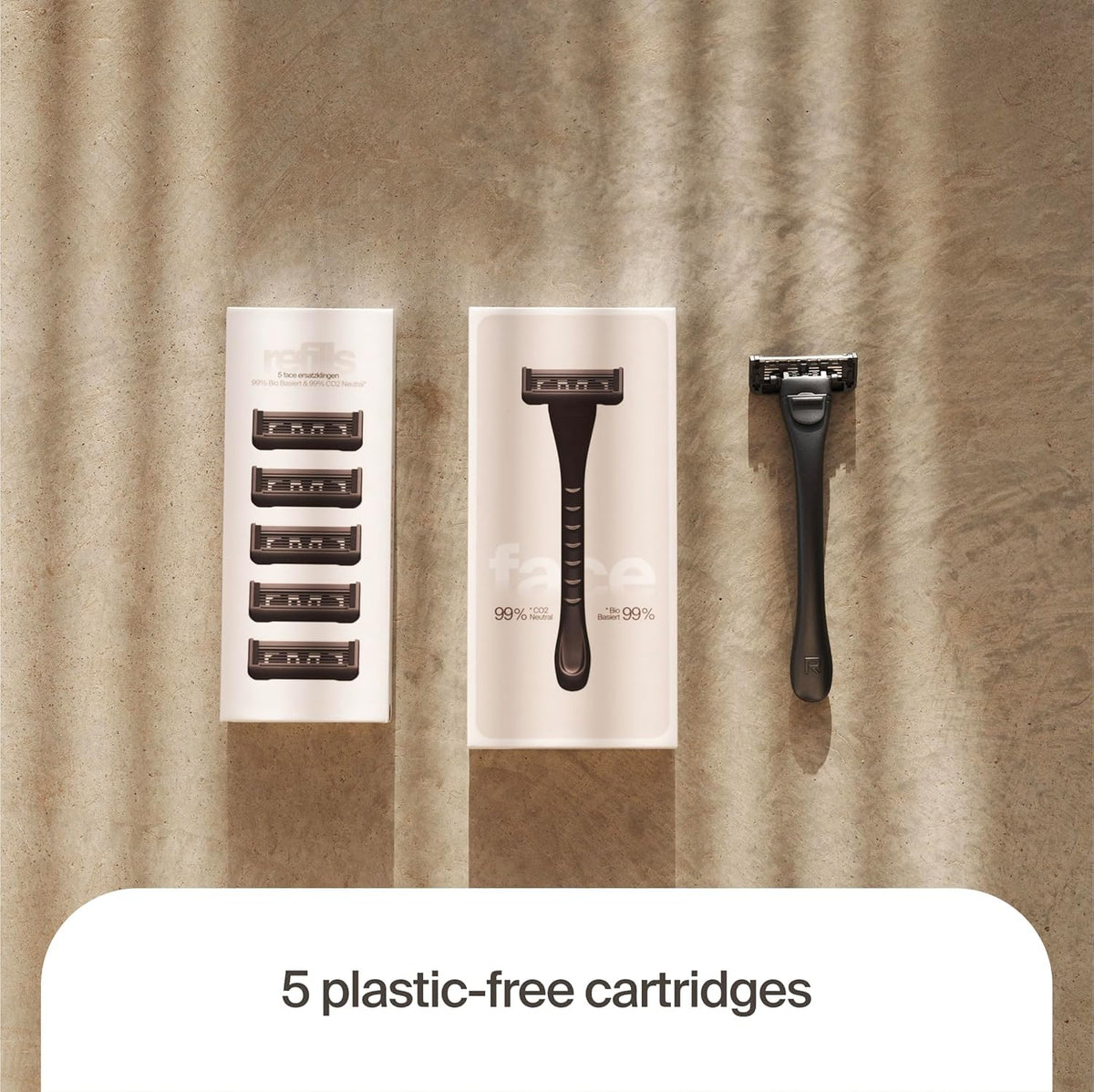 5 Plastic-Free Cartridges, 5 Blades R49218