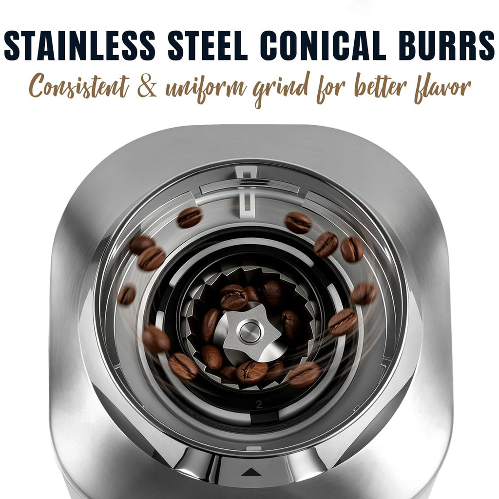 Electric Burr Coffee Grinder 48 Grind Settings H2625