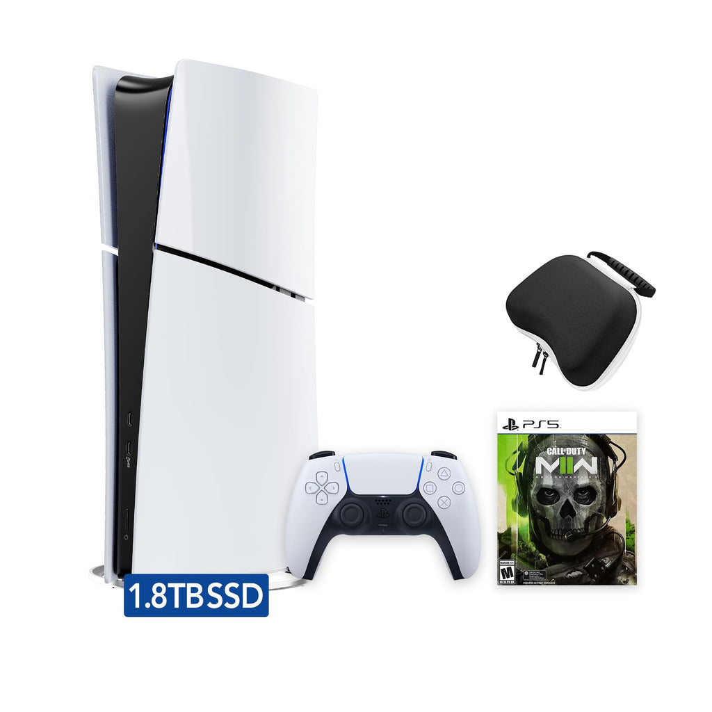White 1.8TB Digital Edition Gaming Console with Controller and Charger Y40657