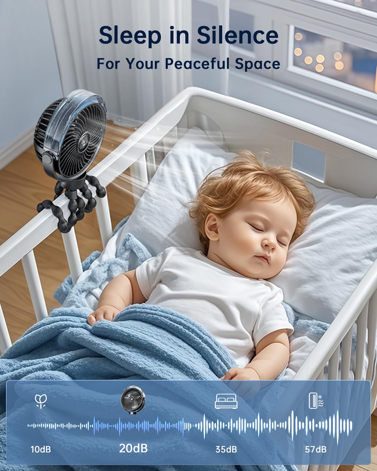 Portable Misting Stroller Fan J720220