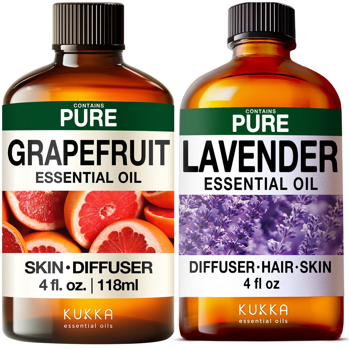 Grapefruit & Lavender Essential Oil Set 2x4 fl oz B946