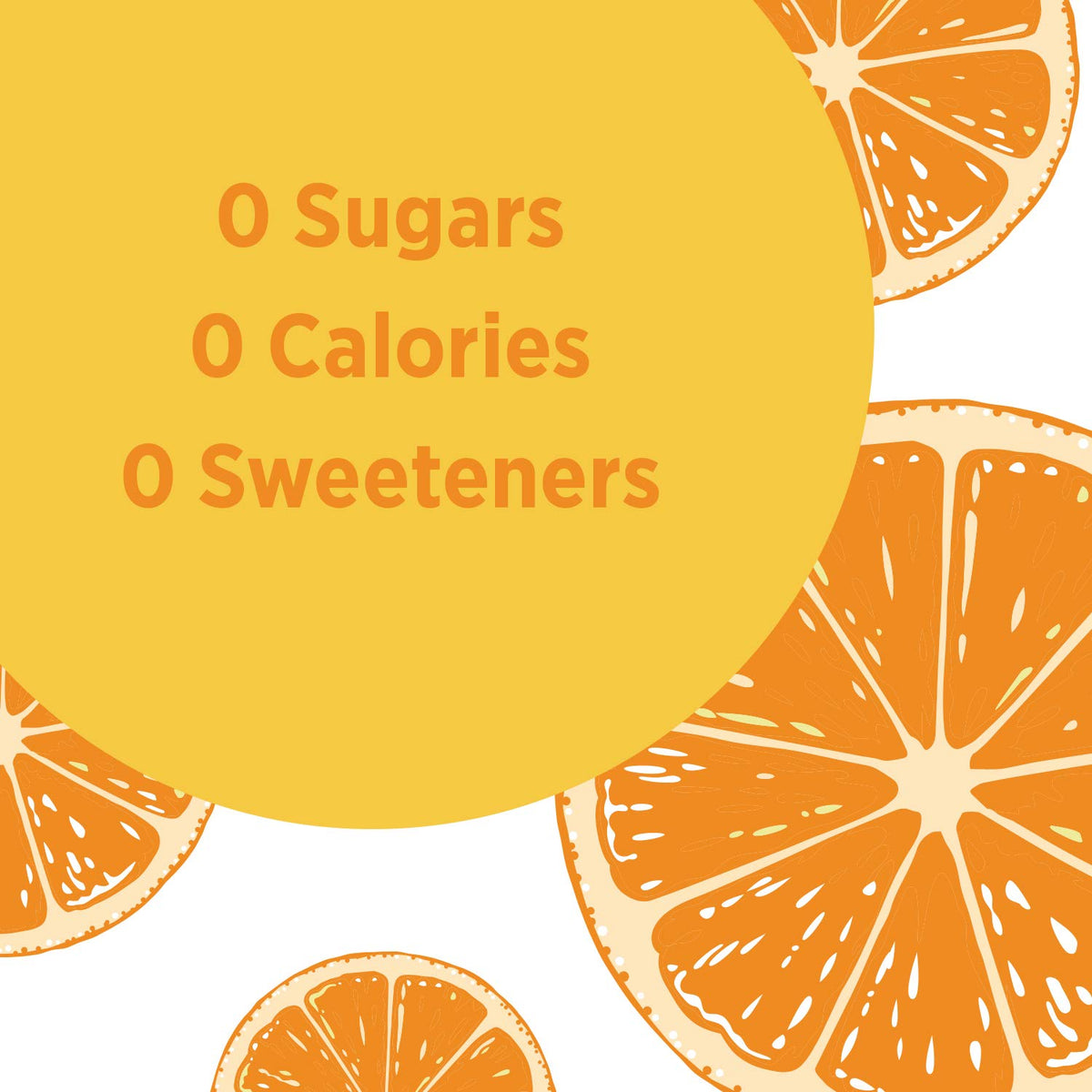 Sparkling Water Orange 16.9 oz Bottles Pack of 8 E417