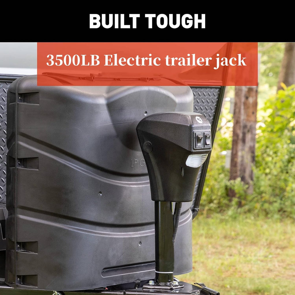 Electric Trailer Jack 3500 Lbs 18" Lift O2337
