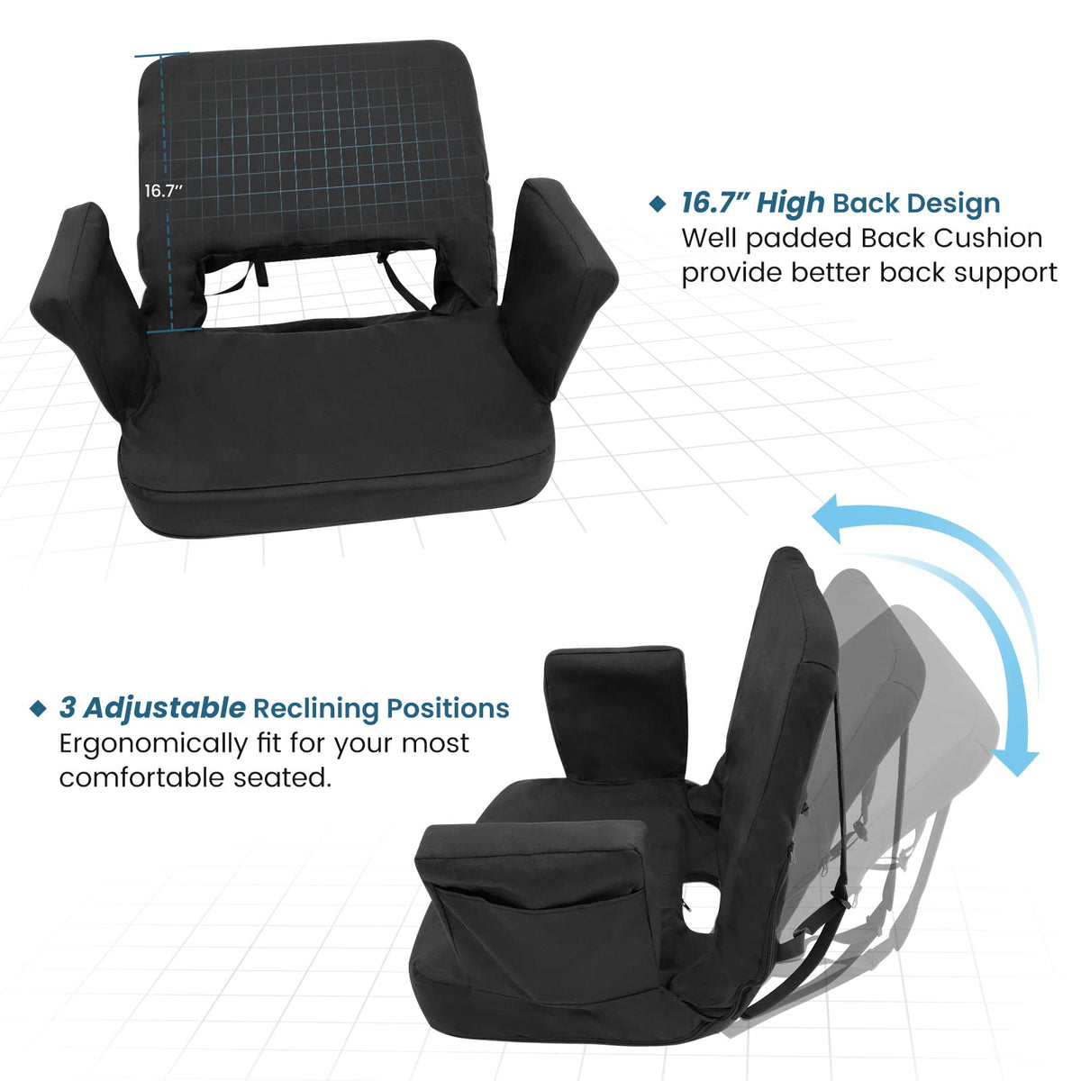 Stadium Seat with Back Support F29131