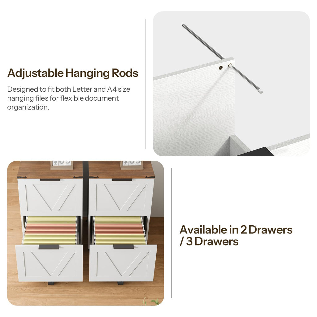 2 Drawers Rolling File Cabinet Q318497