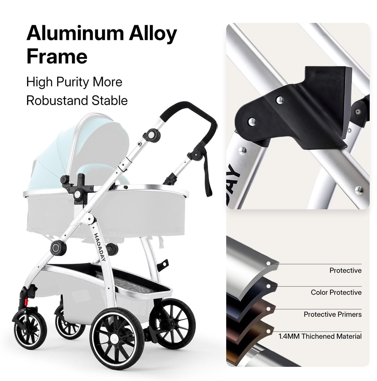 2-in-1 Reversible Baby Stroller Y877411