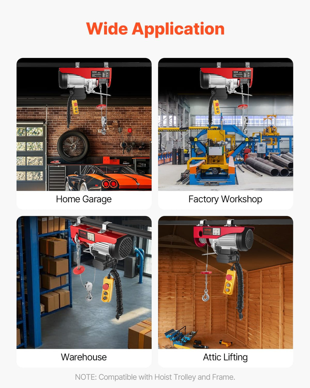 Electric Hoist with Remote Control V838990