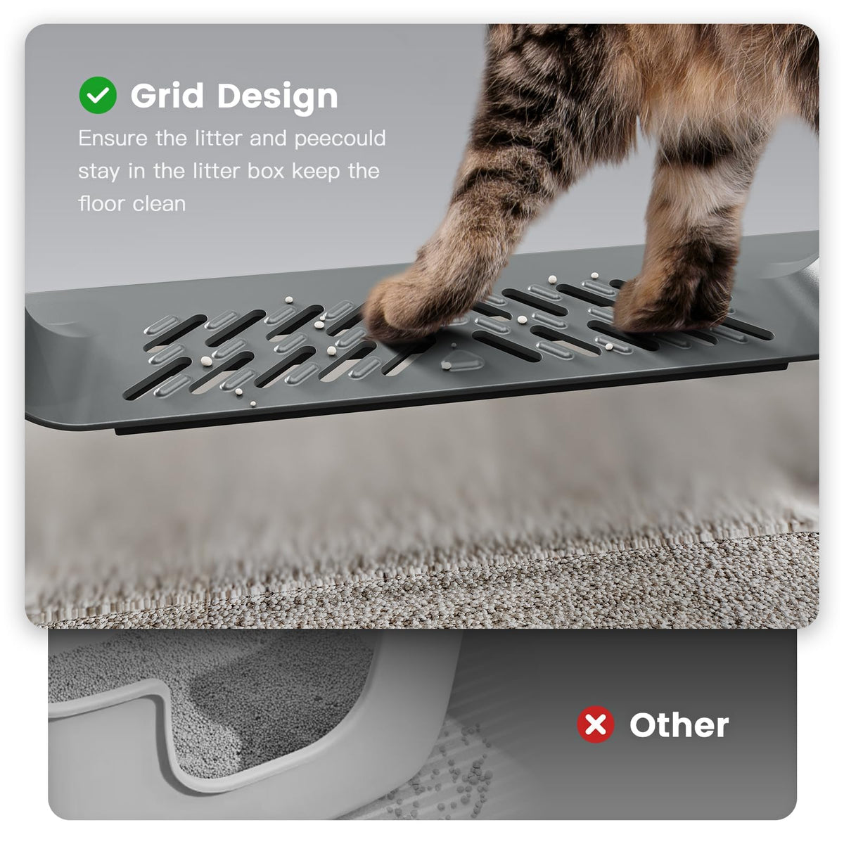 Stainless Steel Litter Box with Lid L342