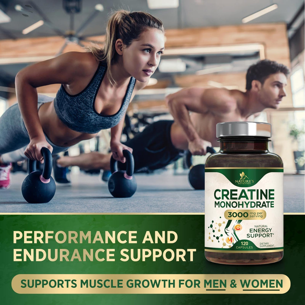 Micronized Creatine Monohydrate 3000mg 120 Capsules K66426