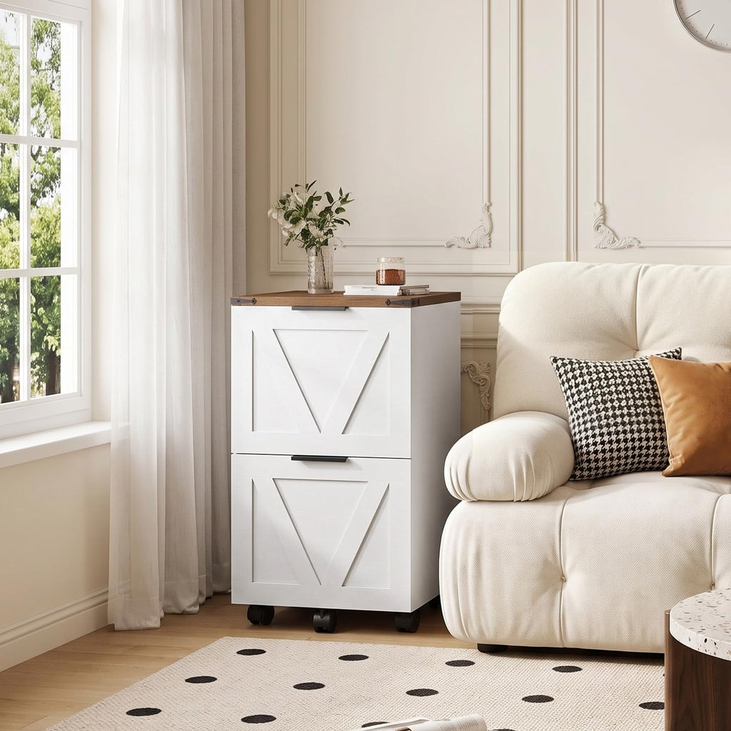 2 Drawers Rolling File Cabinet Q318497