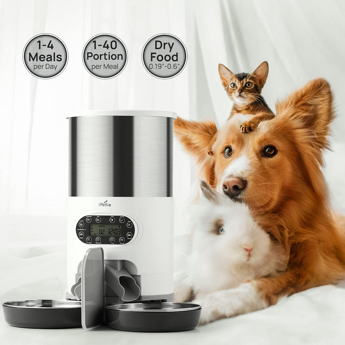 Automatic Pet Feeder with 4.5L Capacity W689
