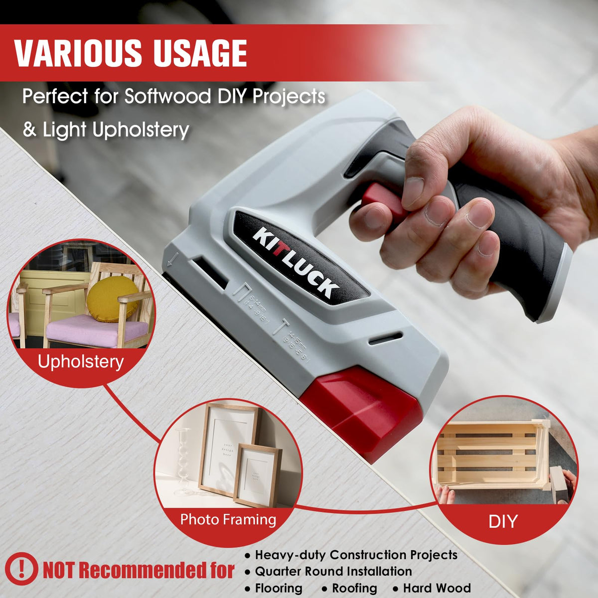 4V Cordless Electric Staple Gun C71283