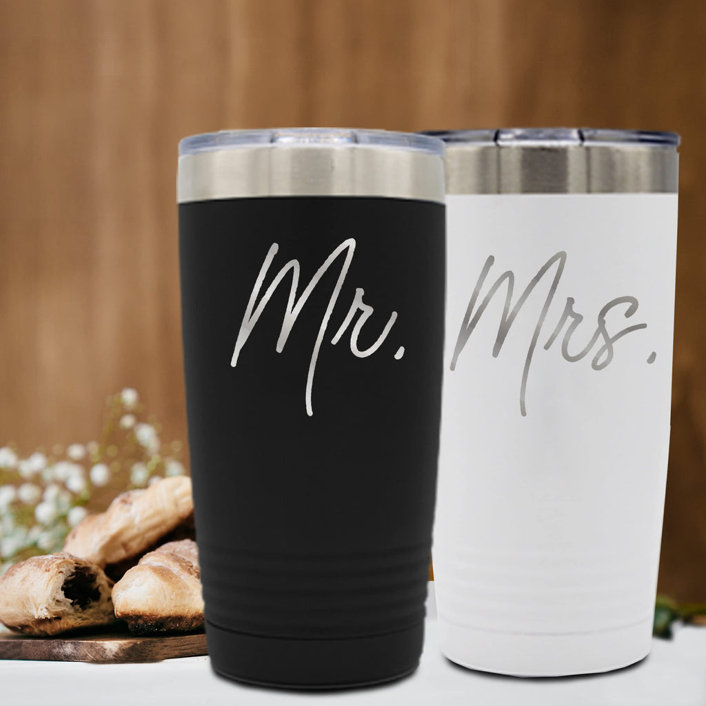 Set of 2 Stainless Steel Double Wall Vacuum Insulated Travel Tumbler Q94825