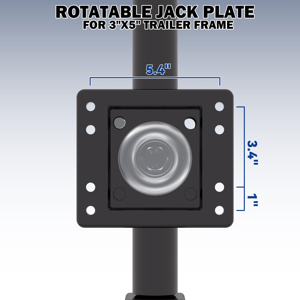 Boat Trailer Jack with Wheel, 10" Lift O305