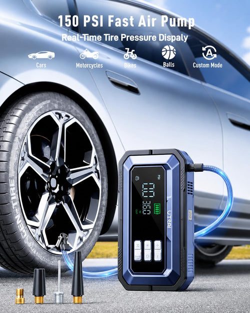 12V 8000A Portable Jump Starter with Air Compressor I8197