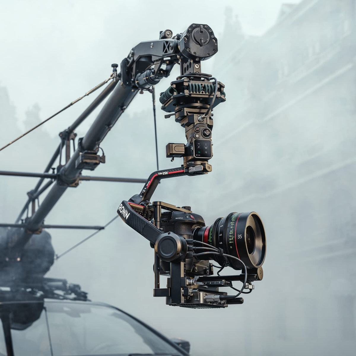 3-Axis Gimbal Stabilizer with Carbon Fiber Arms, Black M296