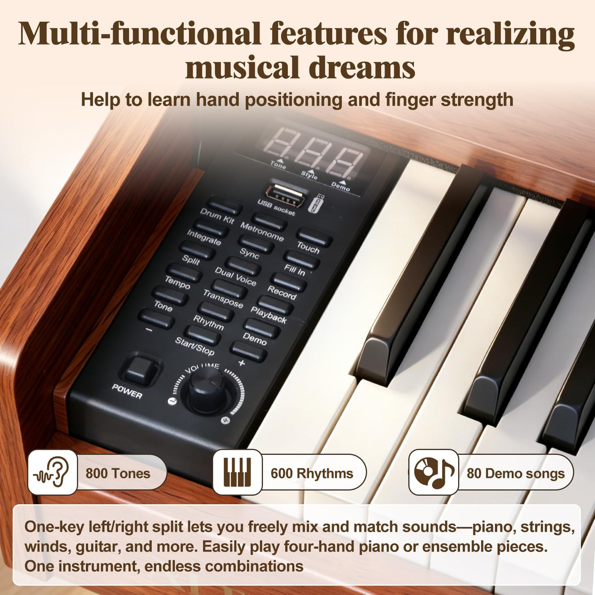 88 Key Weighted Digital Piano Y3583