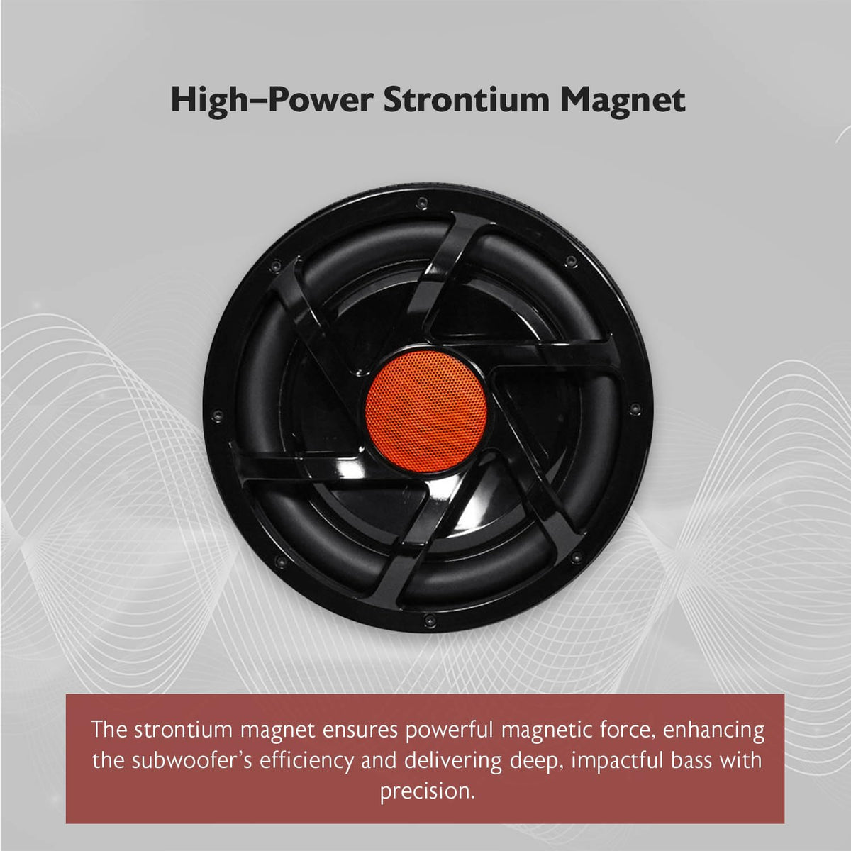 10" Powered Car Subwoofer with Enclosure L482