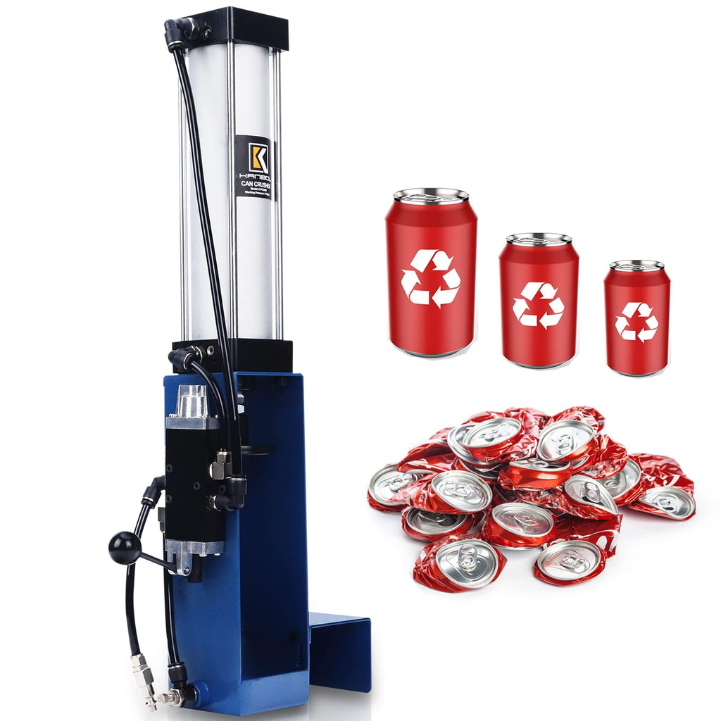 Pneumatic Air Powered Aluminum Can Crusher for 12/16/24oz Cans Q1799