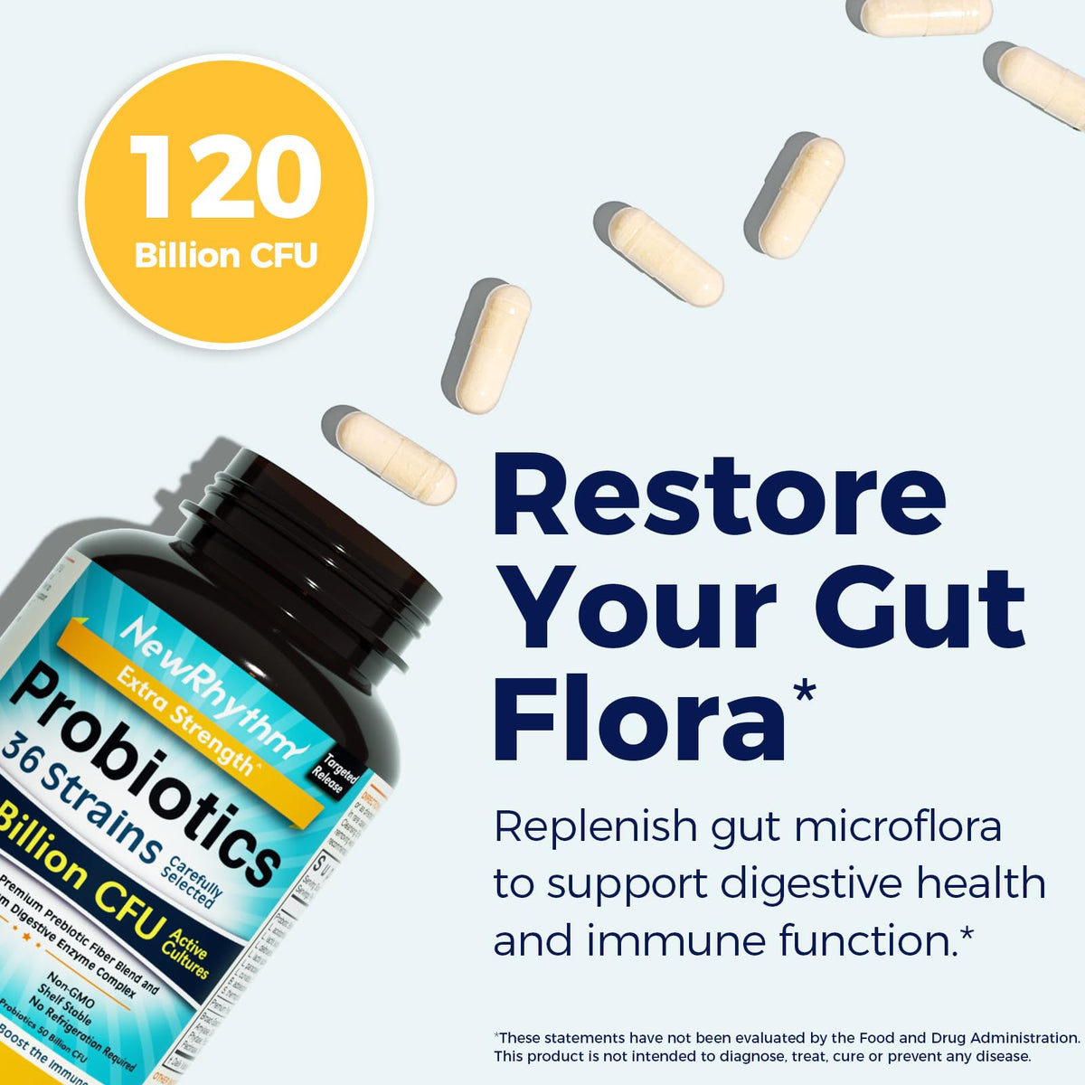 Probiotics 120 Billion CFU 36 Strains 30ct M554