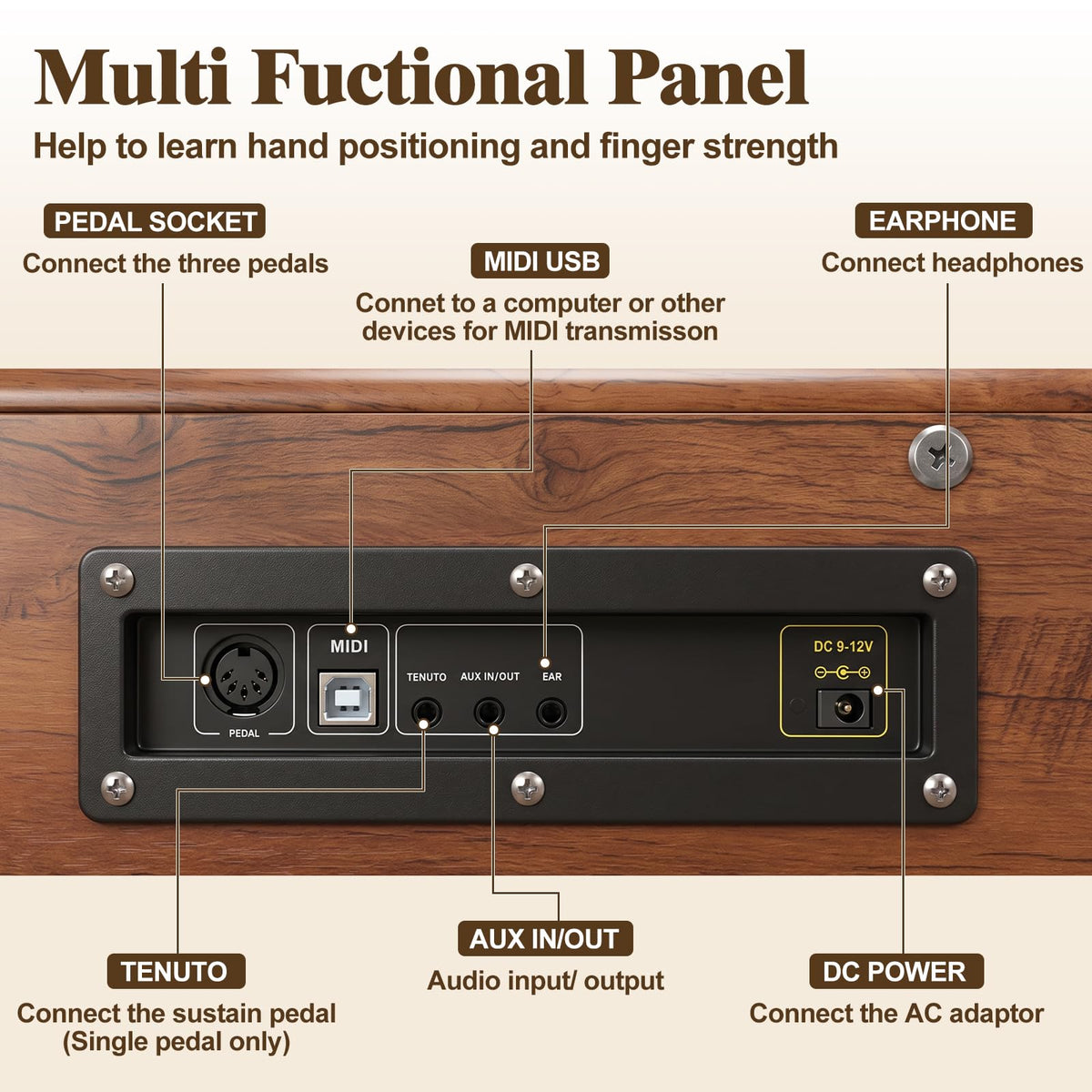 88 Key Weighted Digital Piano Y3583