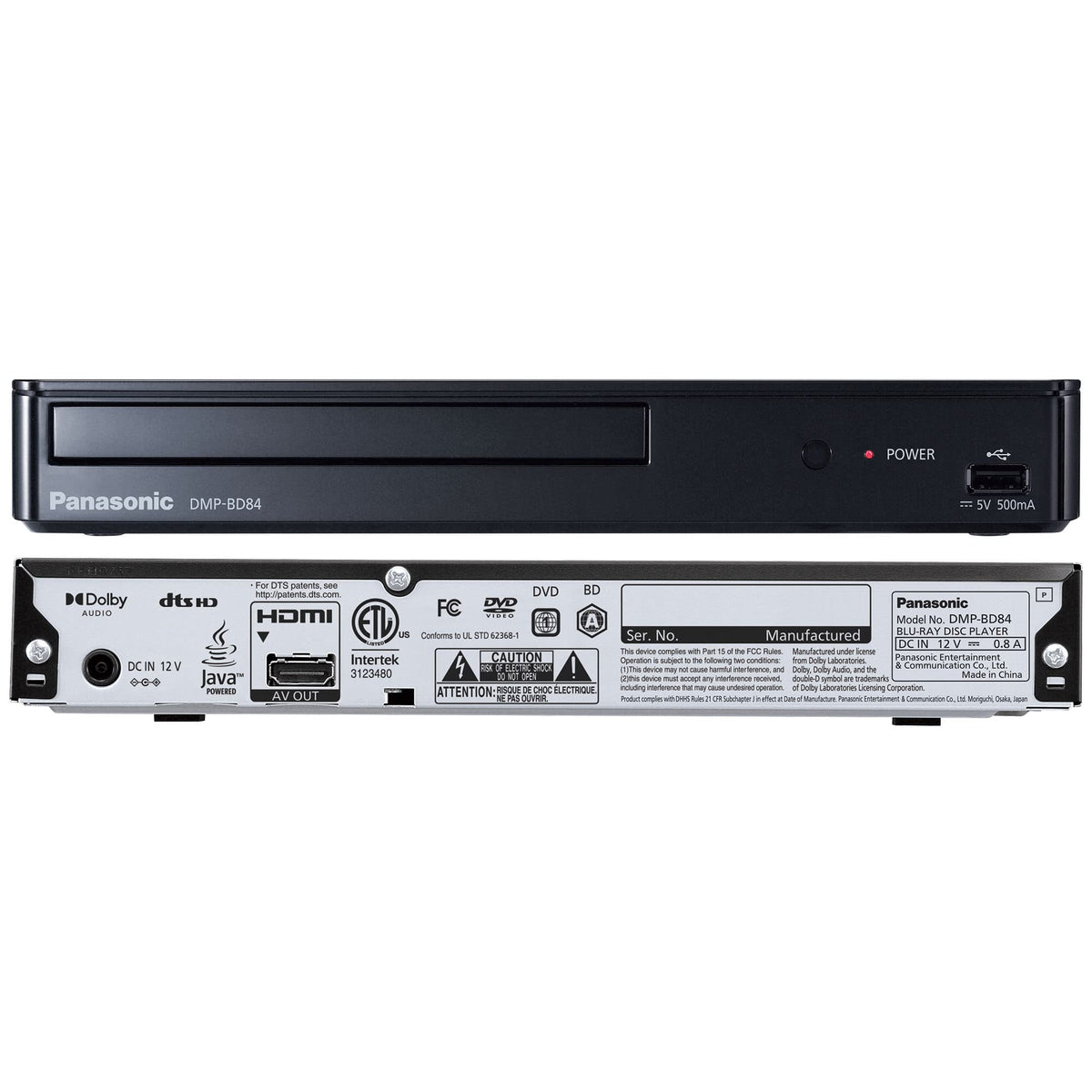Black Blu-Ray DVD Player K485141