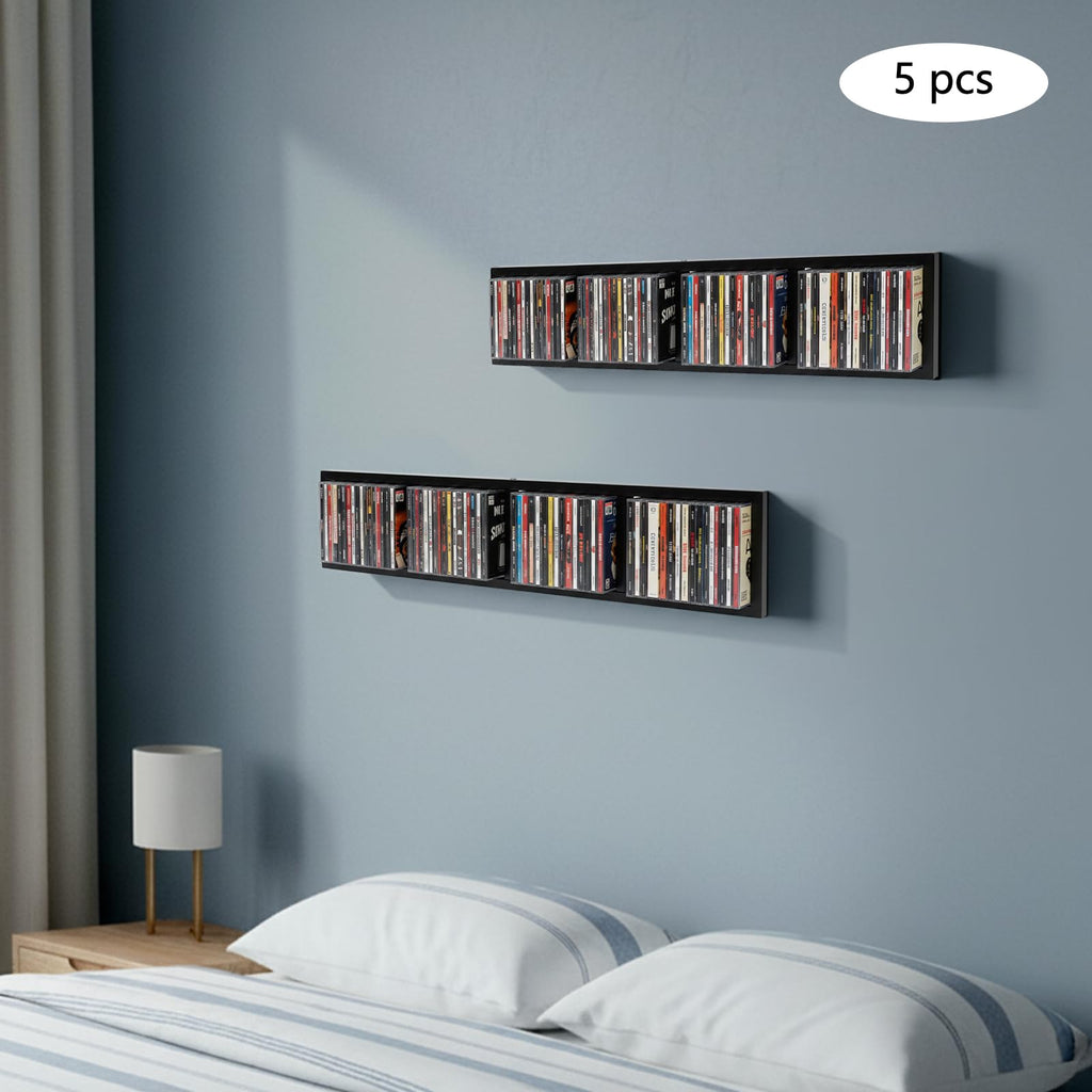 34 Inch Wall Mount Media Storage Rack H10944