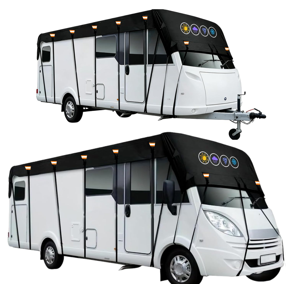 600D Waterproof RV Roof Cover X7139