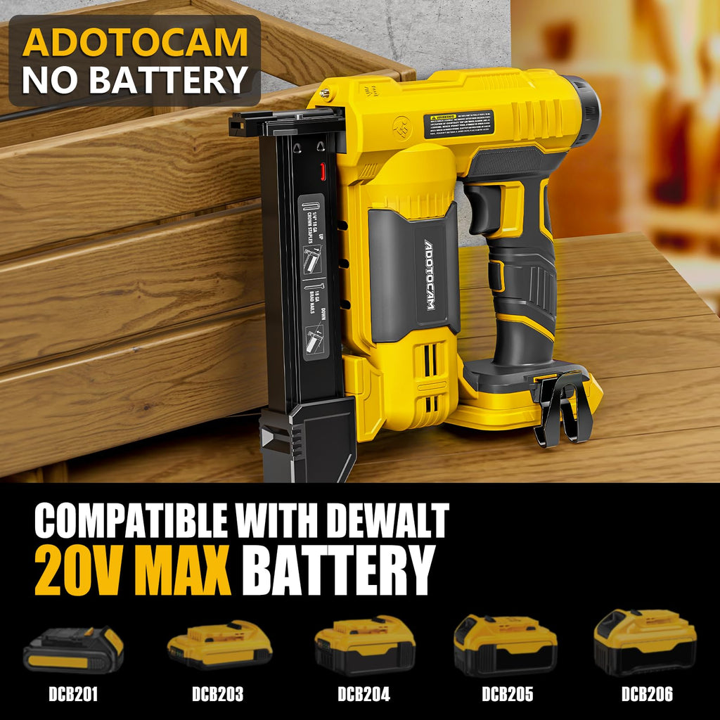 Cordless Brad Nailer 2 in 1 Nail Gun with 1000 Nails and 500 Staples E813
