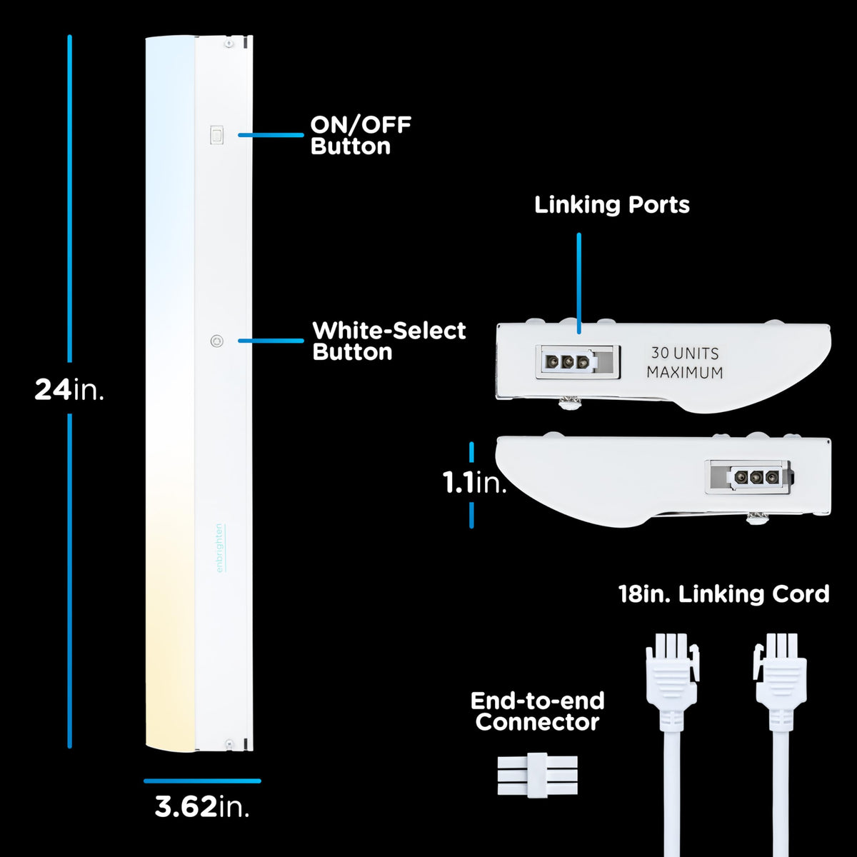 24 Inch Hardwired Under Cabinet Light W9723