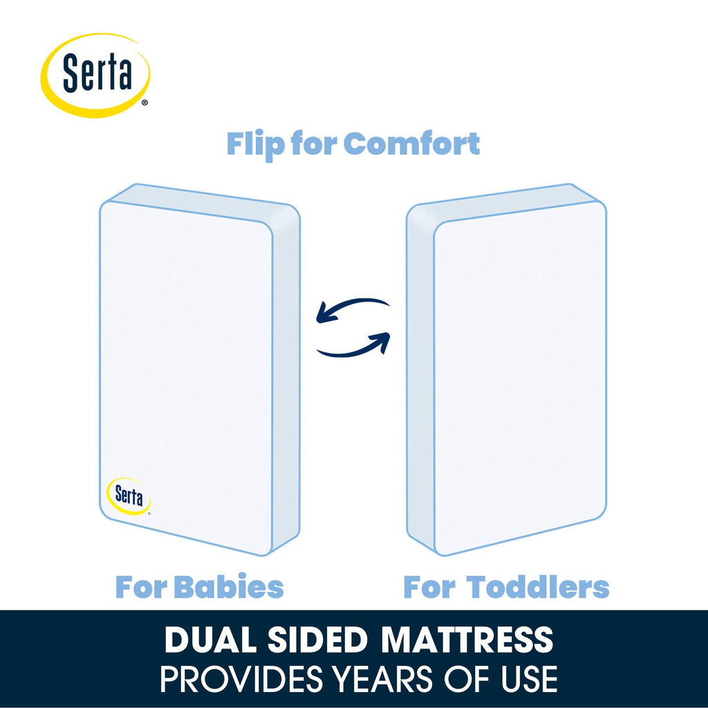 2-Stage Baby Crib and Toddler Mattress U4570