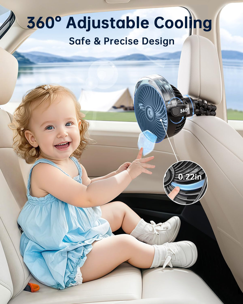 Portable Misting Stroller Fan J720220