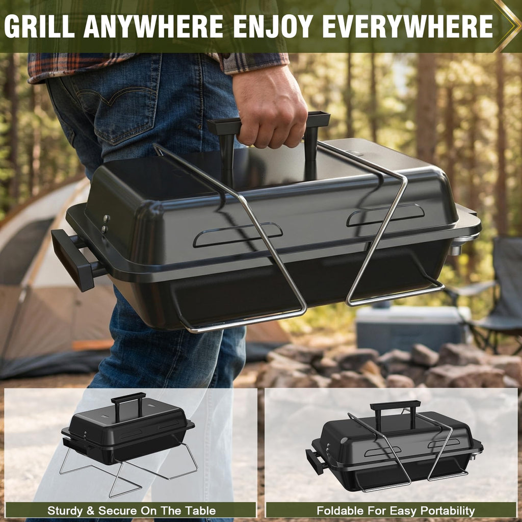 Portable Propane Gas Grill with Foldable Legs B805