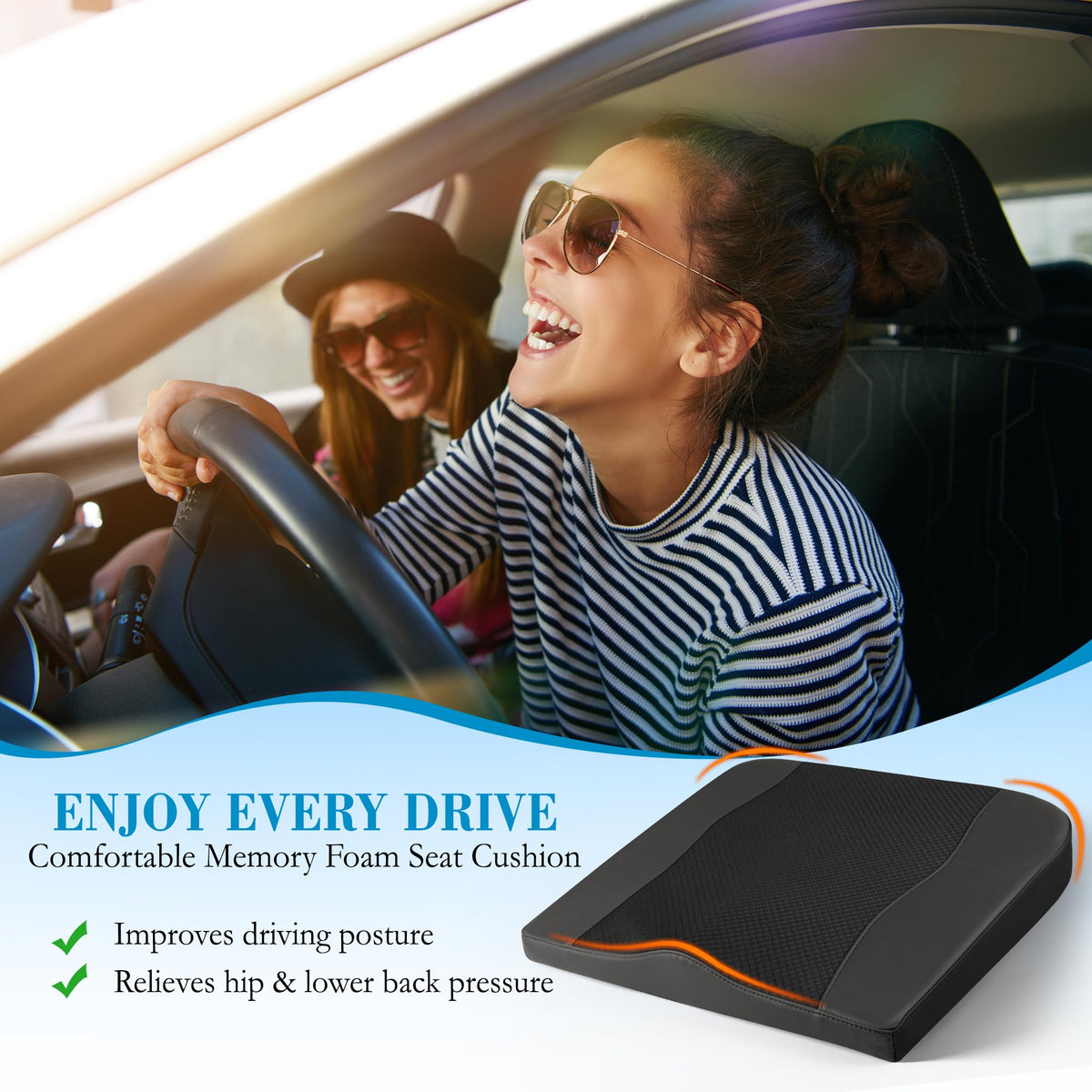 Memory Foam Car Seat Cushion P644085