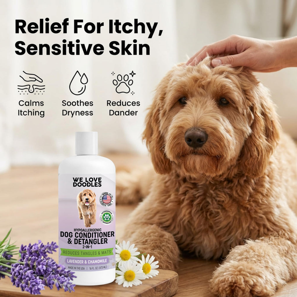 2-in-1 Dog Conditioner & Detangler, Lavender, 16OZ G303
